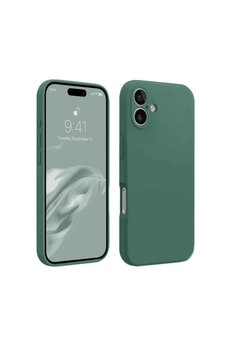 CepteToptan iPhone 16 Kılıf First Silikon - Koyu Yeşil - DROPX2866-2022