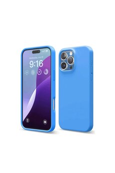 CepteToptan iPhone 16 Pro Max Kılıf First Silikon - Mavi - DROPX3612-6548