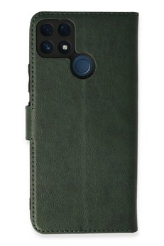 CepteToptan Realme C25 Kılıf Trend S Plus Kapaklı Kılıf - Yeşil - DROPX5262-2829