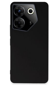 CepteToptan Tecno Camon 20 Pro 5G Kılıf First Silikon - Siyah - DROPX5884-8535