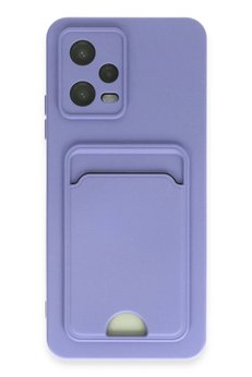 CepteToptan Xiaomi Redmi Note 12 4G Kılıf Kelvin Kartvizitli Silikon - Lila - DROPX7532-9241