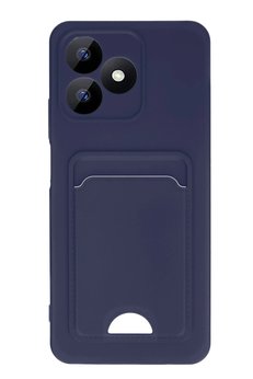 CepteToptan Realme Note 50 4G Kılıf Kelvin Kartvizitli Silikon - Lacivert - DROPX3584-5009