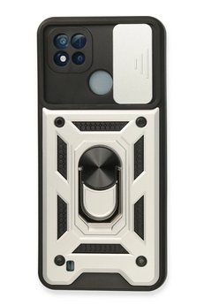 CepteToptan Realme C11 2021 Kılıf Pars Lens Yüzüklü Silikon - Gümüş - DROPX8072-5451