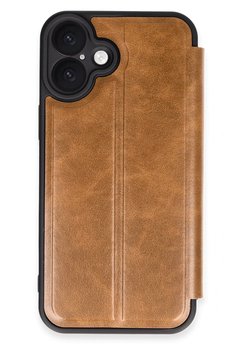 CepteToptan iPhone 16 Plus Kılıf Flip Cover - Taba - DROPX1565-6544