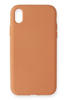 CepteToptan iPhone XR Kılıf Nano içi Kadife Silikon - Turuncu - DROPX6663-9190