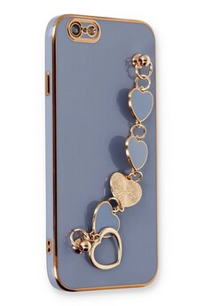 CepteToptan iPhone 6 Kılıf Esila Silikon - Gri - DROPX7682-8898