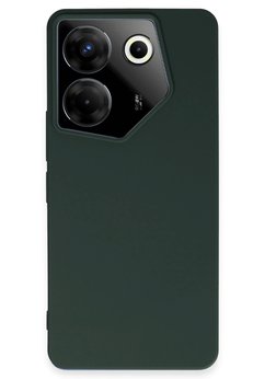 CepteToptan Tecno Camon 20 Pro 5G Kılıf First Silikon - Koyu Yeşil - DROPX4232-3011