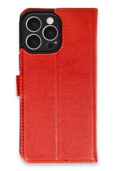 CepteToptan iPhone 16 Pro Max Kılıf Trend S Plus Kapaklı Kılıf - Kırmızı - DROPX7025-4238