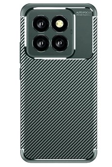 CepteToptan Xiaomi Mi 14T Pro Kılıf Auto Focus Karbon Kapak - Koyu Yeşil - DROPX8883-5753
