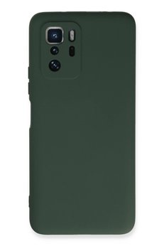 CepteToptan Xiaomi Poco X3 GT Kılıf Nano içi Kadife Silikon - Koyu Yeşil - DROPX9923-7594