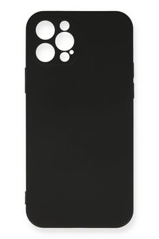 CepteToptan iPhone 12 Pro Max Kılıf Nano içi Kadife Silikon - Siyah - DROPX8833-5188