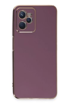 CepteToptan Realme C35 Kılıf Volet Silikon - Mor - DROPX6509-3925