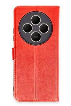 CepteToptan Xiaomi Redmi 14C Kılıf Trend S Plus Kapaklı Kılıf - Kırmızı - DROPX2305-9025