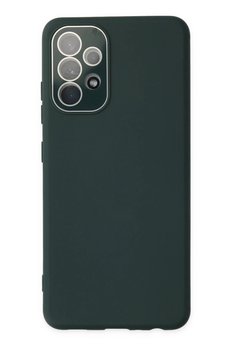 CepteToptan Samsung Galaxy A33 5G Kılıf Lansman Glass Kapak - Koyu Yeşil - DROPX8612-8748