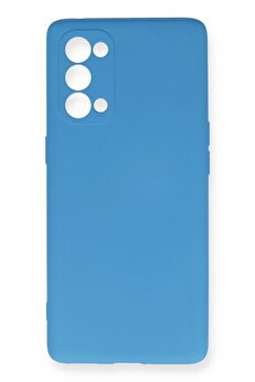 CepteToptan Oppo Reno 5 Pro Kılıf Nano içi Kadife Silikon - Mavi - DROPX3977-5593