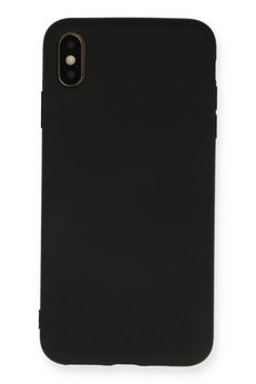 CepteToptan iPhone XS Max Kılıf Nano içi Kadife Silikon - Siyah - DROPX6411-9319