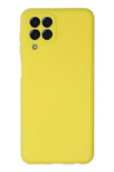 CepteToptan Samsung Galaxy M33 Kılıf Nano içi Kadife Silikon - Sarı - DROPX3140-8097