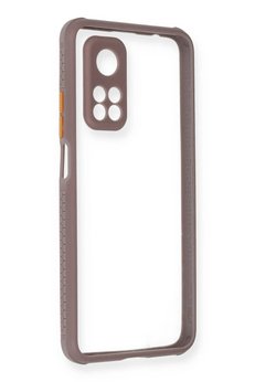 CepteToptan Xiaomi Mi 10T Pro Kılıf Miami Şeffaf Silikon - Açık Mor - DROPX7572-9783