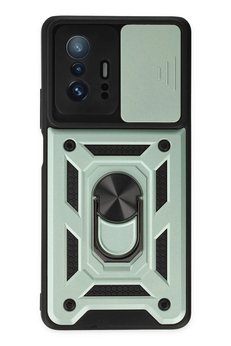 CepteToptan Xiaomi Mi 11T Pro Kılıf Pars Lens Yüzüklü Silikon - Yeşil - DROPX6633-1816