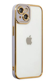 CepteToptan iPhone 14 Plus Kılıf Liva Lens Silikon - Lila - DROPX1905-5964