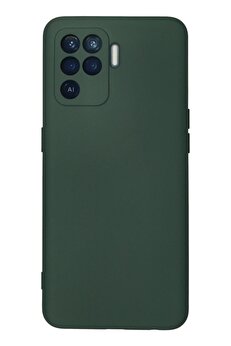 CepteToptan Oppo Reno 5 Lite Kılıf Nano içi Kadife Silikon - Koyu Yeşil - DROPX4025-1884