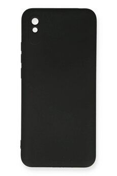 CepteToptan Xiaomi Redmi 9A Kılıf Nano içi Kadife Silikon - Siyah - DROPX5419-7715