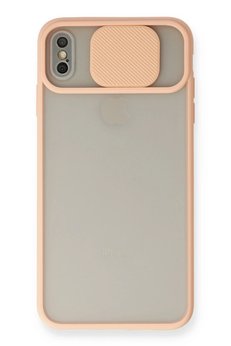 CepteToptan iPhone X Kılıf Palm Buzlu Kamera Sürgülü Silikon - Pembe - DROPX1806-7090