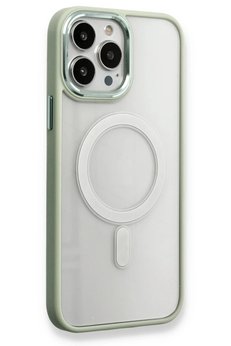 CepteToptan iPhone 13 Pro Kılıf Room Magneticsafe Silikon - Su Yeşili - DROPX2392-8096