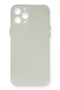 CepteToptan iPhone 12 Pro Kılıf PP Ultra İnce Kapak - Beyaz - DROPX9142-9397