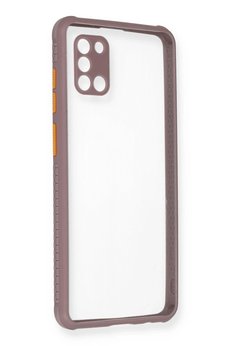 CepteToptan Samsung Galaxy A31 Kılıf Miami Şeffaf Silikon - Açık Mor - DROPX4414-1779