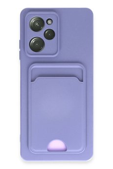 CepteToptan Xiaomi Poco X5 Pro 5G Kılıf Kelvin Kartvizitli Silikon - Lila - DROPX8329-3570
