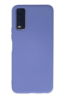 CepteToptan Vivo Y11S Kılıf Nano içi Kadife Silikon - Lila - DROPX1400-4446