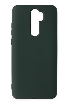 CepteToptan Xiaomi Redmi Note 8 Pro Kılıf Nano içi Kadife Silikon - Koyu Yeşil - DROPX6641-3462