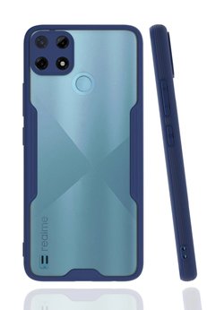 CepteToptan Realme C25Y Kılıf Platin Silikon - Lacivert - DROPX9830-2492