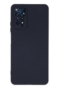 CepteToptan Xiaomi Redmi Note 11 Pro Kılıf Nano içi Kadife Silikon - Lacivert - DROPX9919-7726