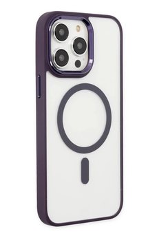 CepteToptan iPhone 13 Pro Kılıf Room Magneticsafe Silikon - Derin Mor - DROPX8876-7002