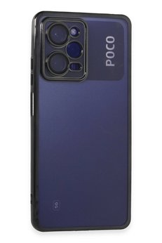 CepteToptan Xiaomi Poco X5 Pro 5G Kılıf Lensli Silikon - Siyah - DROPX1446-4977