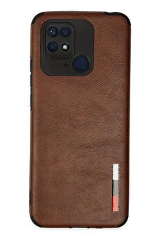 CepteToptan Xiaomi Redmi 10C Kılıf Loop Deri Silikon - Kahverengi - DROPX8006-3544