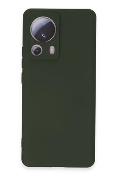 CepteToptan Xiaomi Mi 13 Lite Kılıf Nano içi Kadife Silikon - Koyu Yeşil - DROPX6918-9459