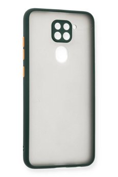 CepteToptan Xiaomi Redmi Note 9 Kılıf Montreal Silikon Kapak - Yeşil - DROPX7555-6543