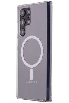 CepteToptan Samsung Galaxy S22 Ultra Kılıf Magneticsafe Şeffaf Silikon - Şeffaf - DROPX5060-8586