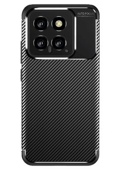 CepteToptan Xiaomi Mi 14T Kılıf Auto Focus Karbon Kapak - Siyah - DROPX5984-7212