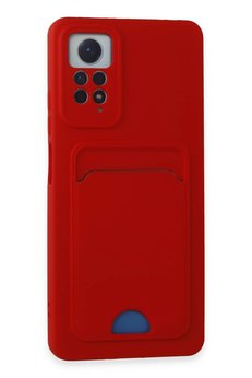 CepteToptan Xiaomi Redmi Note 11 Pro Kılıf Kelvin Kartvizitli Silikon - Kırmızı - DROPX9342-7317