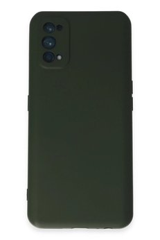 CepteToptan Realme 7 Pro Kılıf Nano içi Kadife Silikon - Koyu Yeşil - DROPX6246-3647