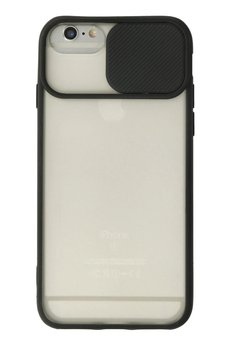 CepteToptan iPhone 6 Kılıf Palm Buzlu Kamera Sürgülü Silikon - Siyah - DROPX9506-4991