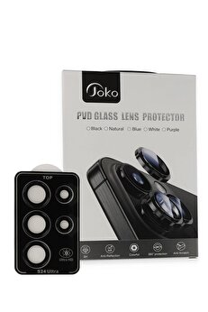 CepteToptan Samsung Galaxy S23 Ultra PVD Metal Kamera Lens - Siyah - DROPX5705-9145