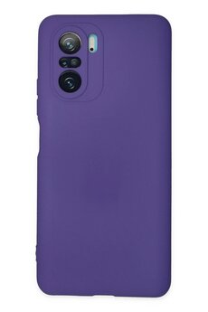CepteToptan Xiaomi Poco F3 Kılıf Nano içi Kadife Silikon - Mor - DROPX2754-2697