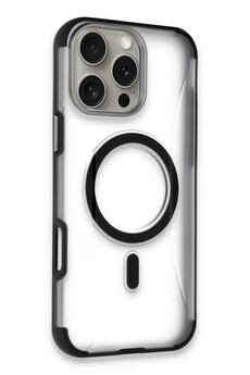 CepteToptan iPhone 16 Pro Hilton Magsafe Kapak - Siyah - DROPX4518-1852