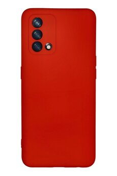 CepteToptan Oppo A74 4G Kılıf Nano içi Kadife Silikon - Kırmızı - DROPX3022-2488
