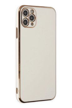 CepteToptan iPhone 11 Pro Max Kılıf Volet Silikon - Beyaz - DROPX7833-5554
